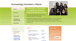 Desktop Screenshot of dermatologyassociatesofmorris.com